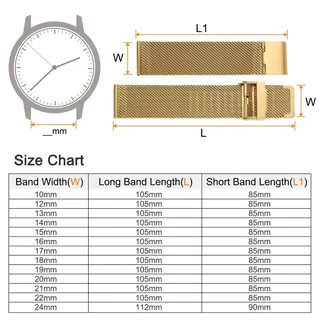 Uhrenarmband Mesh Edelstahl 20 mm Ersatz Metall Armband Edelstahlarmband mit Schnellverschluss Uhrenarmb?nder Ersatzband Verstellbarer Gš1telschn...