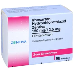 IRBESARTAN Hydrochlorothiazid Zentiva 150mg/12,5mg 98 St