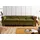 Massivmoebel24 Sofa 4-Sitzer Echtleder 274x82x75 grün CHESTERFIELD #304