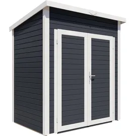 BERTILO Gerätehaus Timmo 1 - 19 mm anthrazit Timmo 1: 181x122 cm