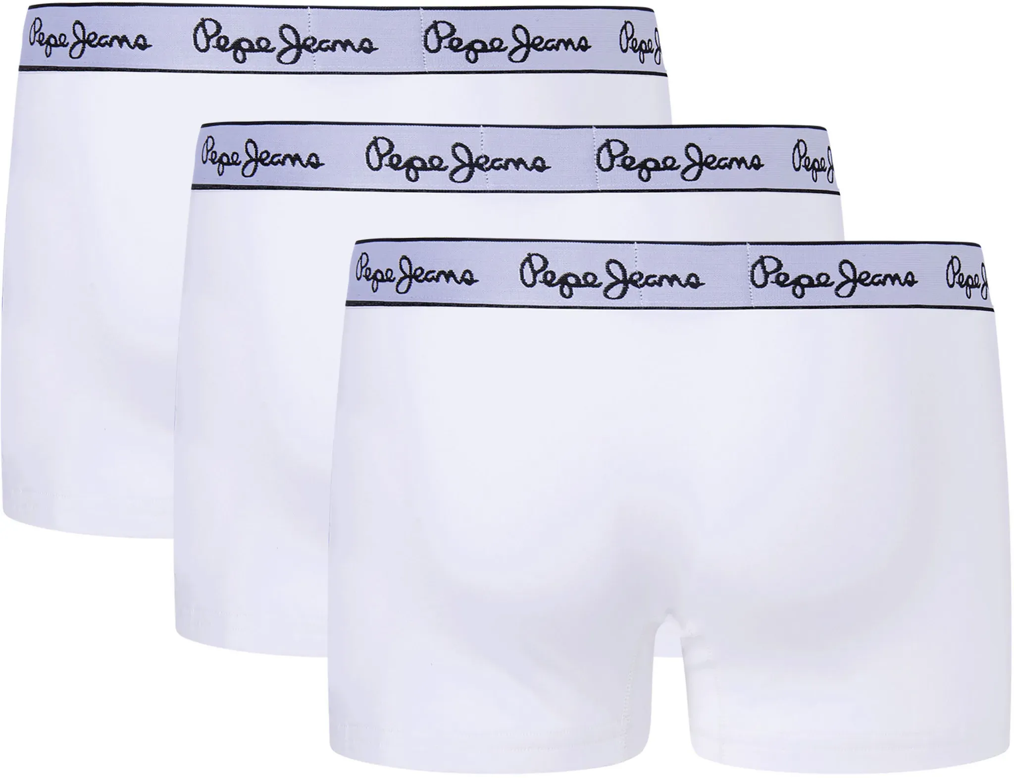 Boxer PEPE JEANS Gr. S, 3 St., weiß (white) Herren Unterhosen Pepe Jeans