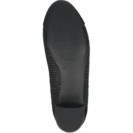CAPRICE Damen Pumps Bast mit Blockabsatz, Schwarz (Black Comb), 38 EU / 5 UK
