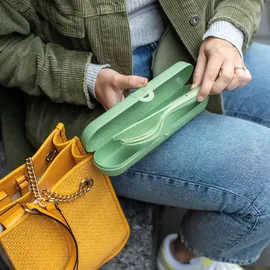 Koziol Besteck Klikk Ready 4tlg. Kunststoff Grau