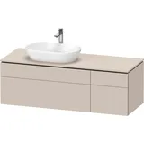Duravit L-Cube Konsolenwaschtischunterbau wandhängend, Taupe Matt Dekor