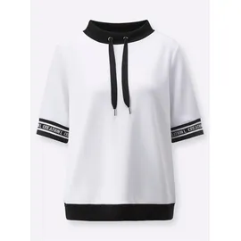 CREATION L Shirt in weiß-schwarz | Gr.: 44,