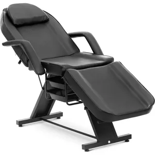 Physa Kosmetikliege einstellbar 200 kg schwarz Behandlungsliege Kosmetikstuhl