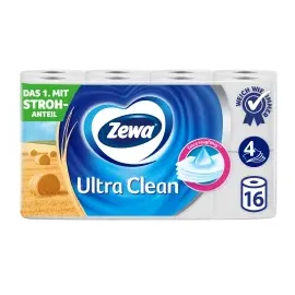 Zewa Ultra Clean Toilettenpapier 4-lagig 16 Rollen