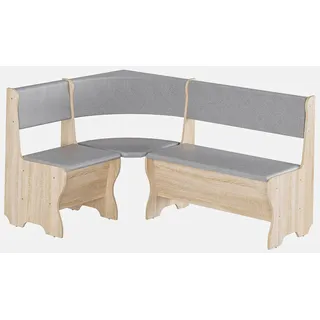 RODNIK Eckbank Malta Truhenbank, Holzoptik Sonoma Eiche, Kunstleder