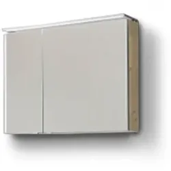 Marlin Spiegelschrank SBSA9R Holzoptik Braun, Weiß Eiche