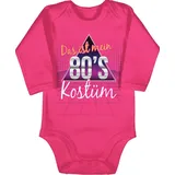 Shirtracer Shirtbody Das ist mein 80er Jahre Kostüm 80s I 80iger Jahre retro Fastnacht I Fa Karneval & Fasching rosa 3/6 Monate