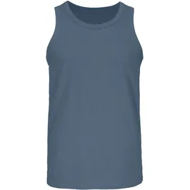 H.I.S. Tanktop "Unterhemd für Herren", Herren, Gr. 4/S, blau (dunkelblau, mittelblau, blau), Jersey, Obermaterial: 100% Baumwolle, unifarben, Basic, körpernah, Rundhals, Tops Tanktop, mit Rundhals aus Baumwolle, Topseller