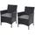 Proregal Andi Gartensessel 59 x 60 x 83 cm Anthrazit 2 St.