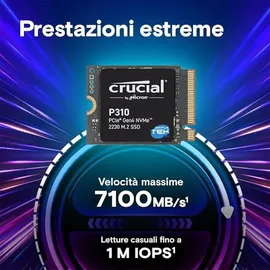 Crucial P310 1TB M.2 2230 PCIe Gen4 NVMe SSD 