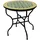 Marrakesch Orient & Mediterran Interior Estrella Gartentisch Ø 80 x 75 cm Grün/Gelb