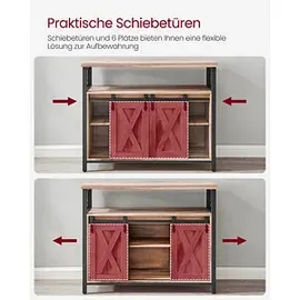 VASAGLE Sideboard, LSC092B50 natur 100,0 x 33,0 x 80,0 cm