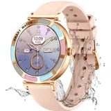 Smartwatch,Smartwatch Damen,1,27'' Fitness Tracker Armbanduhr mit Blutsauerstoff,Blutdruck,Pulsmesser,Schrittzähler,100+ Sportmodi,IP67-Rosa - Rosa