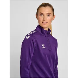 hummel Core Xk Half Zip Vrouw Sweatshirt, Acai/White, XXL