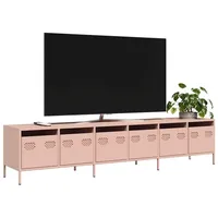 VidaXL TV-Schrank Rosa 202x39x43,5 cm Kaltgewalzter Stahl