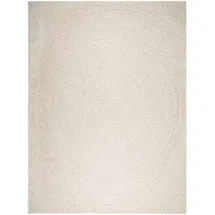 vidaXL Teppich ZIZUR Creme 240x340 cm Jute-Optik Indoor und Outdoor