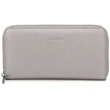 L.Credi Polly Zip Around Wallet Damen Geldbörse silber