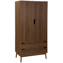 sweeek Kleiderschrank Nepal 55 x 180 x 55 cm Braun