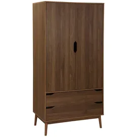 sweeek Kleiderschrank Nepal 55 x 180 x 55 cm Braun