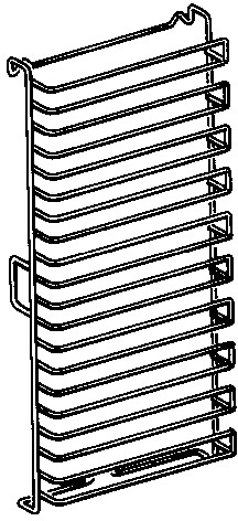 Jeu de rails 10 x 60/40 pour les fours mixtes et les fours à air pulsé Dexion