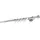 ONDECO 20mm,1-läufig,Rohr,Wandträger 6,5cm,Endstück ball Farbe: Chrom, Größe: 300cm