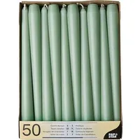 Papstar Leuchterkerzen Ø 2,2 cm 25 cm jadegrün 100 St.