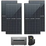 EPP.Solar Solaranlage 1760W Balkonkraftwerk mit Speicher inkl. Anker SOLIX Smarter Zähler, 1760,00 W, (1760W Balkonkraftwerk mit Speicher 1,6kwh Anker Solix Pro und 800W integrietem Wechselrichter, Solaranlage komplettset), Photovoltaik komplett set mit speicher