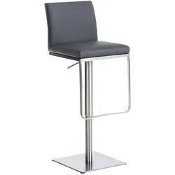 CLP Barhocker Panama Kunstleder grau/edelstahl