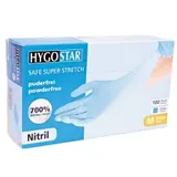 HYGOSTAR® Nitrilhandschuh Safe Super Stretch, puderfrei, blau 261681 , 1 Karton = 10 Packungen à 100 Stück, Größe S (7)