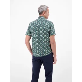 Lerros Floral Kurzarmhemd Grün L