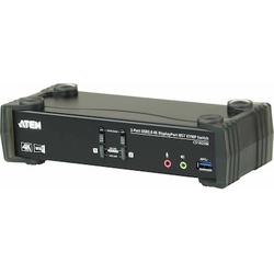 Aten CS1922M 2-Port USB 4K Display-Port Kabel KVM MST Switch + USB 3.0 Periph.