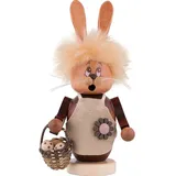 Christian Ulbricht Räuchermann Miniwichtel Häsin 16,5 cm beige/braun