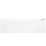 Cherry Active KEY MTA AK-C8112 Corded Kabelgebunden Tastatur Deutsch, QWERTZ Weiß Ergonomisch, Ger�