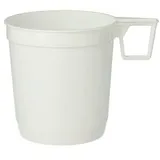 Starpak 40 Kaffeetassen, PS 0,25 l Ø 8 cm · 8,5 cm weiss | Schrumpffolie (40 Stück)