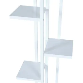 [en.casa] Blumenständer Tohmajärvi 120 x 34 cm Weiß