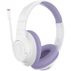 Belkin SoundForm Inspire Over-Ear-Kopfhörer für Kinder Weiß/Lavendel Kabellos