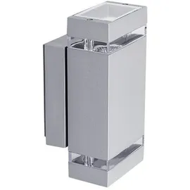 KANLUX Außenwandleuchte Aluminium 23,5 cm 2x GU10 IP44 schwarz