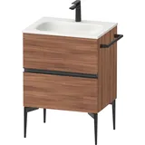 Duravit Waschtischunterschrank 2 Auszüge 61,0 x 47,7 x 59,2 cm Nussbaum matt