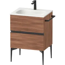 Duravit Waschtischunterschrank 2 Auszüge 61,0 x 47,7 x 59,2 cm Nussbaum matt