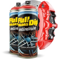 FullColors Kit x2 Lacksprays für Bremssättel, 400 ml, einfache Anwendung, professionelles Finish (Farben zur Auswahl), Rot