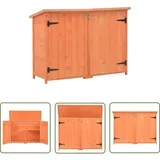 Garten-Geräteschuppen 128x42x91 cm Holz - Holz Gartenhaus - Holzshed - Gerätehaus - Werkzeuglager - Gartenabdeckungen - The Living Store