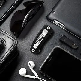 Carbocage Key Organizer 14 Schlüssel Aluminium  Schwarz