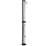 Costway - Solardusche 38 Liter 217,5 cm bis 60°C Gartendusche mit schwenkbarem Duschkopf & Fussdusche inkl. Gartenschlauch-Anschluss Aussendusche für