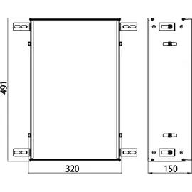EMCO Asis Einbaurahmen für Module, 973200031