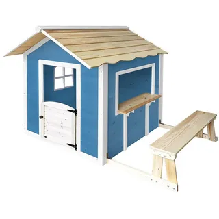 Home Deluxe Spielhaus Der große Palast blau mit Bank
