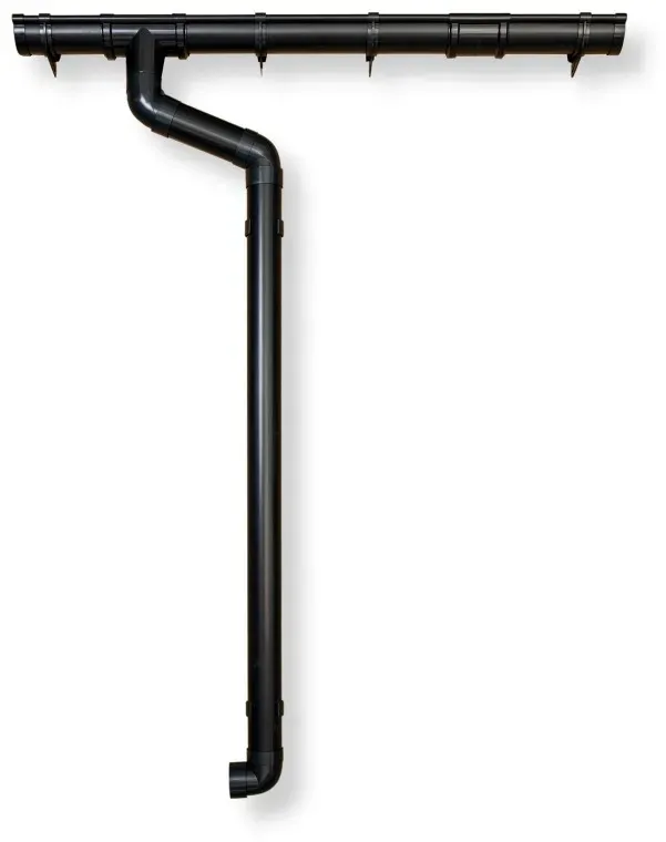 Kunststoff Dachrinnenset für Karibu Gartenhaus Amrum 2/3-Amrum 2-anthrazit Set 420 A