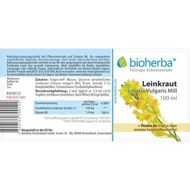 Bioherba Leinkraut Linaria vulgaris Mill Tropfen Tinktur 50 ml